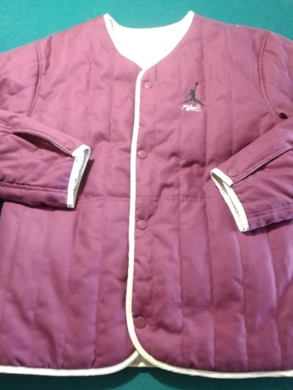 Air Jordan Heritage Paris Quilted Puffer Reversible Jacket , L , $64